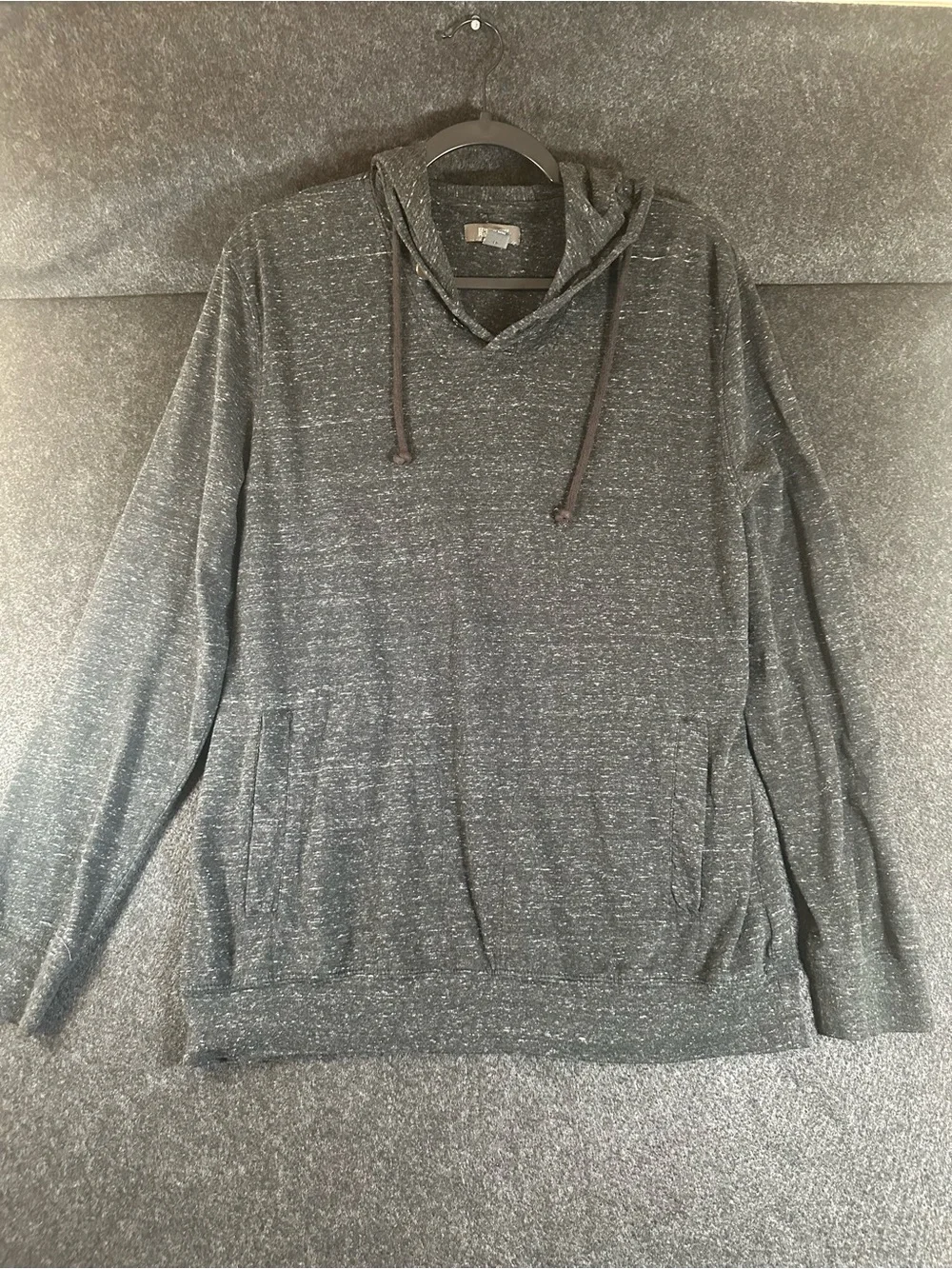 Kenneth Cole Reaction Men's Charcoal Gray Marled Pullover Hoodie XXL